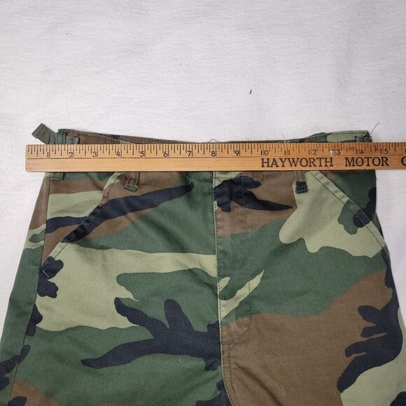 Military Pants Womens Size 16 Woodland Camo Combat Trousers US Army Y2k Green - Picture 9 of 13